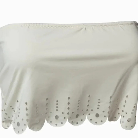 Fashion Forms Laser Cut Bandeau white Bra Size Small - Picture 2 of 9